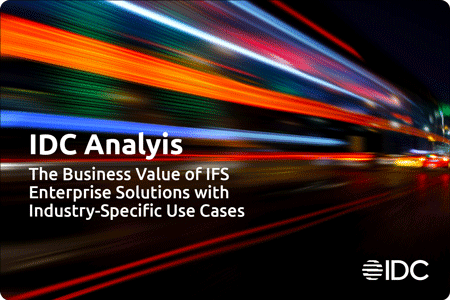 The Business Value of IFS Enterprise Solutions with Industry Specific Use Cases Hero