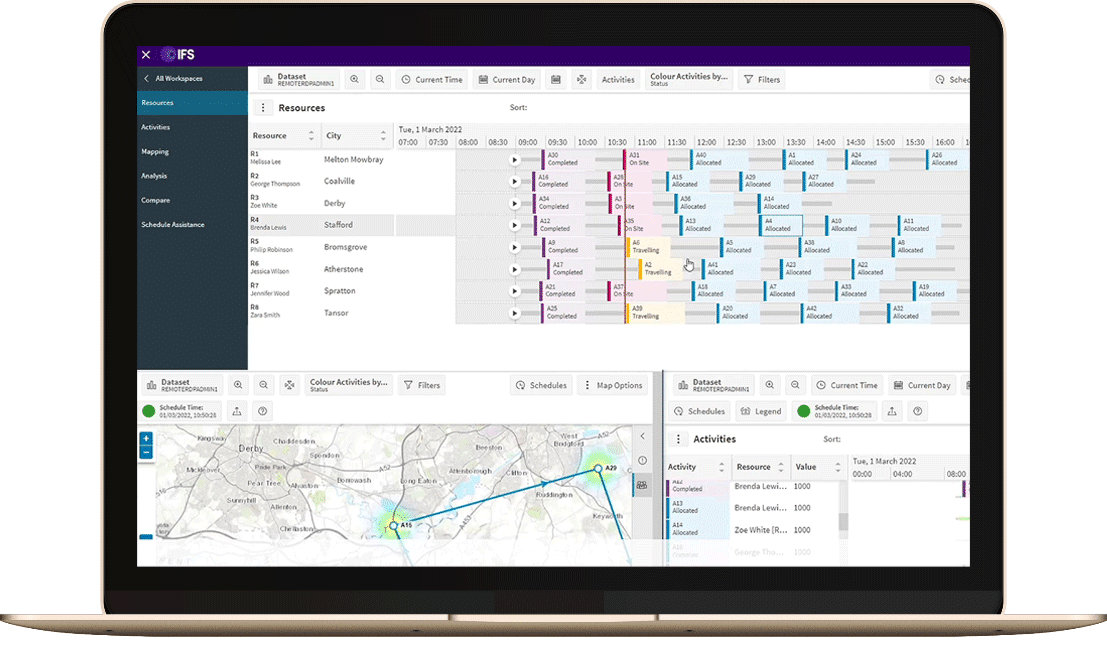 Work planning dash